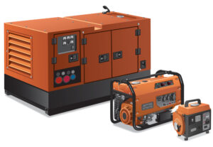 Small, medium and large standby generators