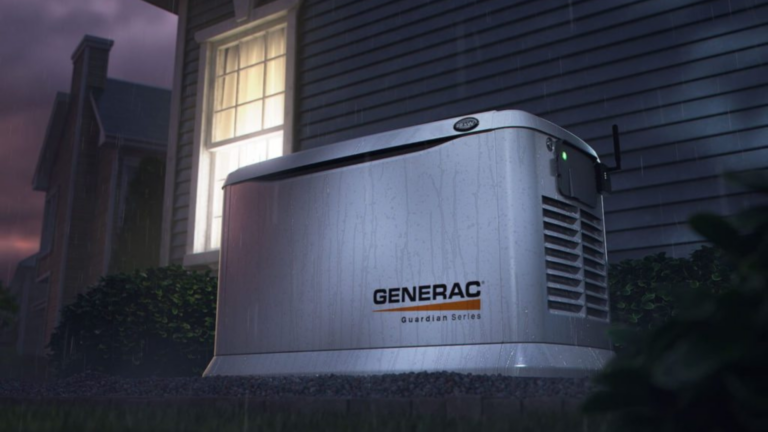 a Generac whole-house generator with remote monitoring