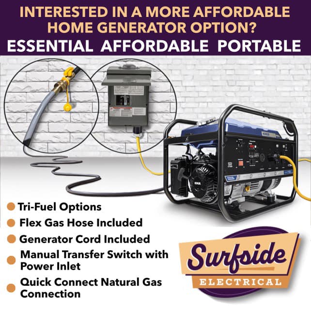 Surfside portable generator options