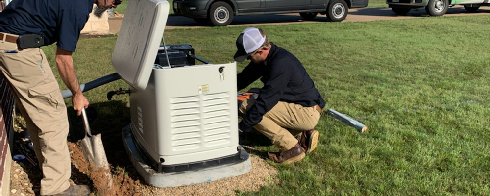 Rusty and neglected generator in need of repair