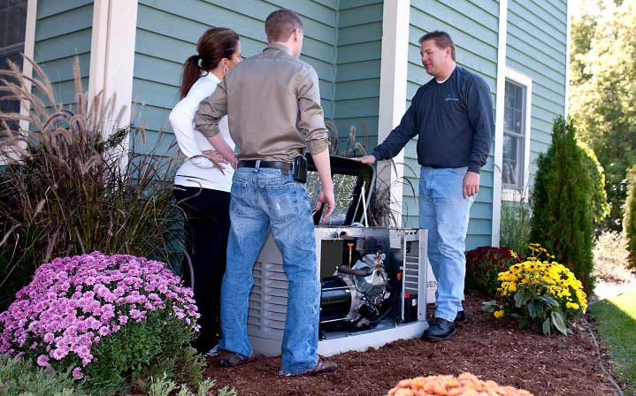 Natural gas whole home generators that are eco-friendly being installed by local professionals 