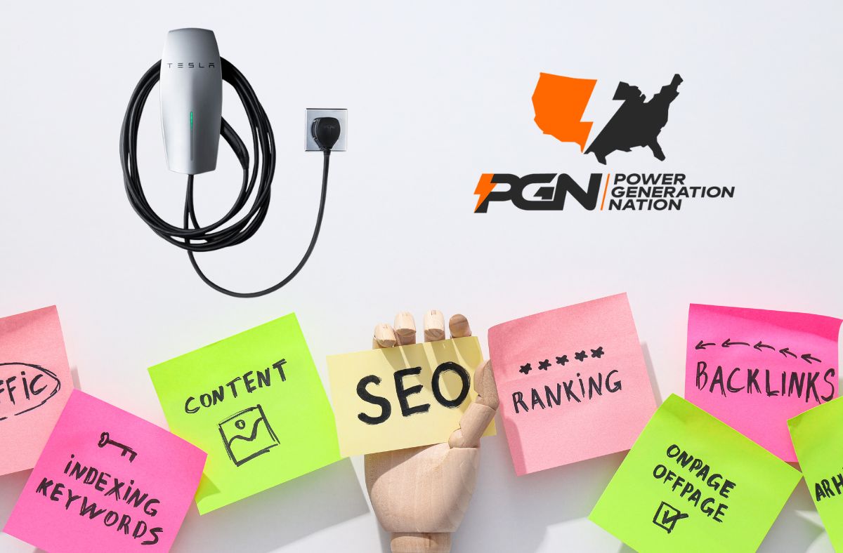 Targeted digital marketing campaign designed to boost EV charging service visibility, helping an EV charger installation business connect with potential customers through optimized local searches and search engine rankings